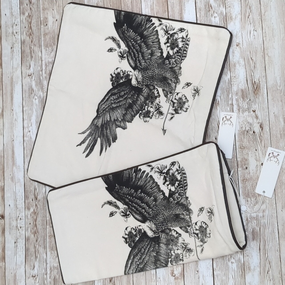 Spell Boho Eagle Arrow Throw Pillow Cases NWT